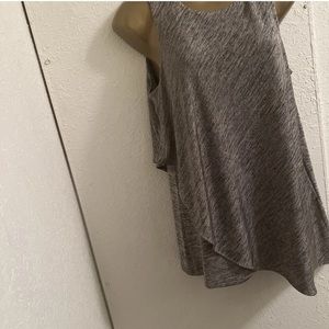 White House Black Market Knit Top Size S Gray   Sleeveless  Blouse